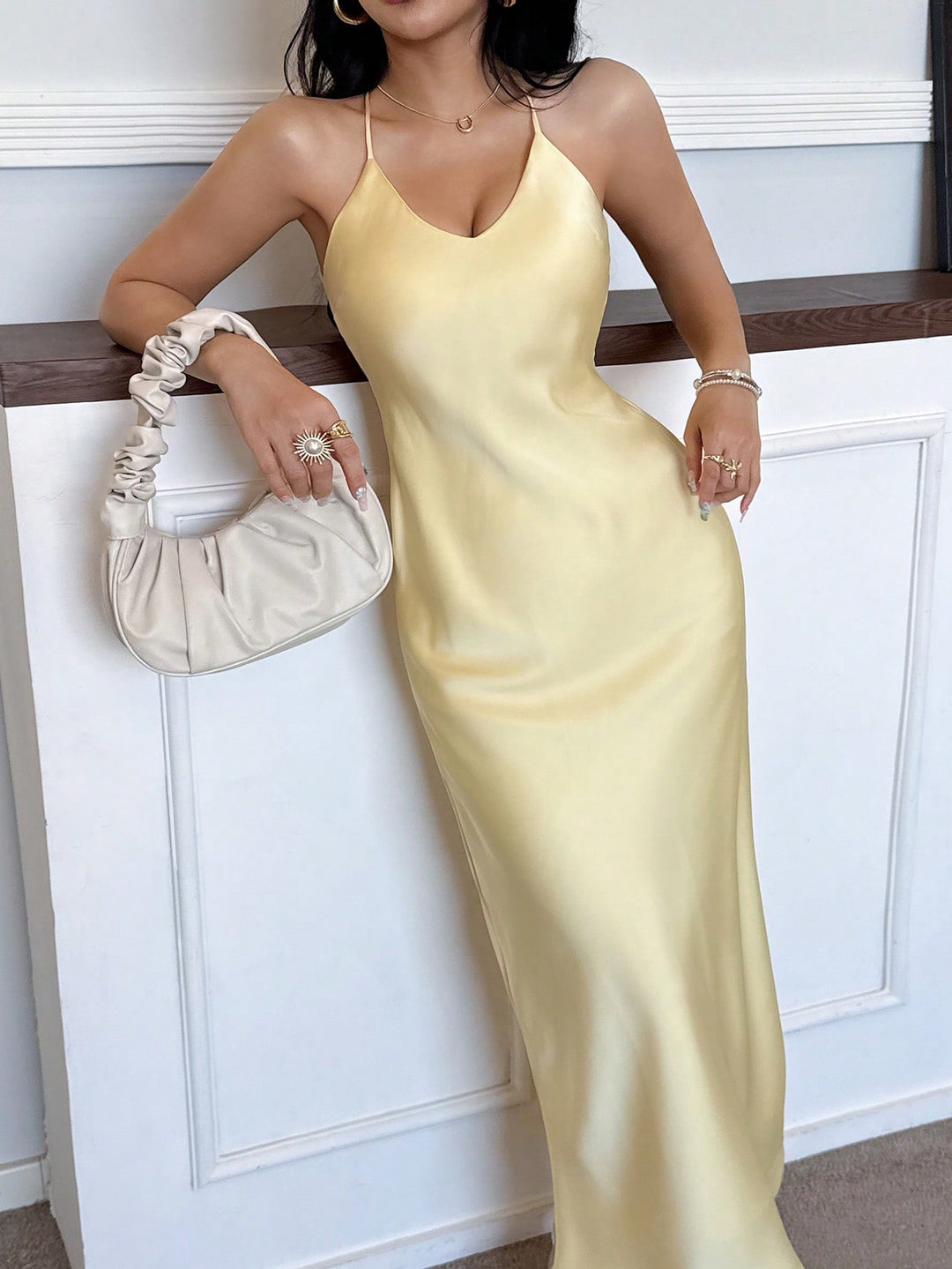 Rochie maxi SHEIN, galben