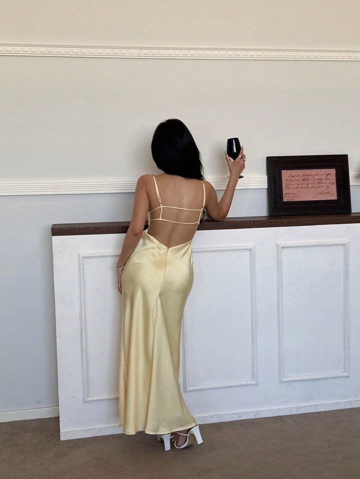 Rochie maxi SHEIN, galben