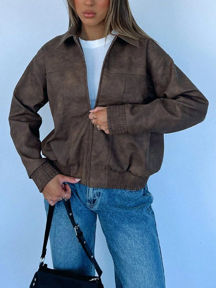 Jachetă SHEIN, maro