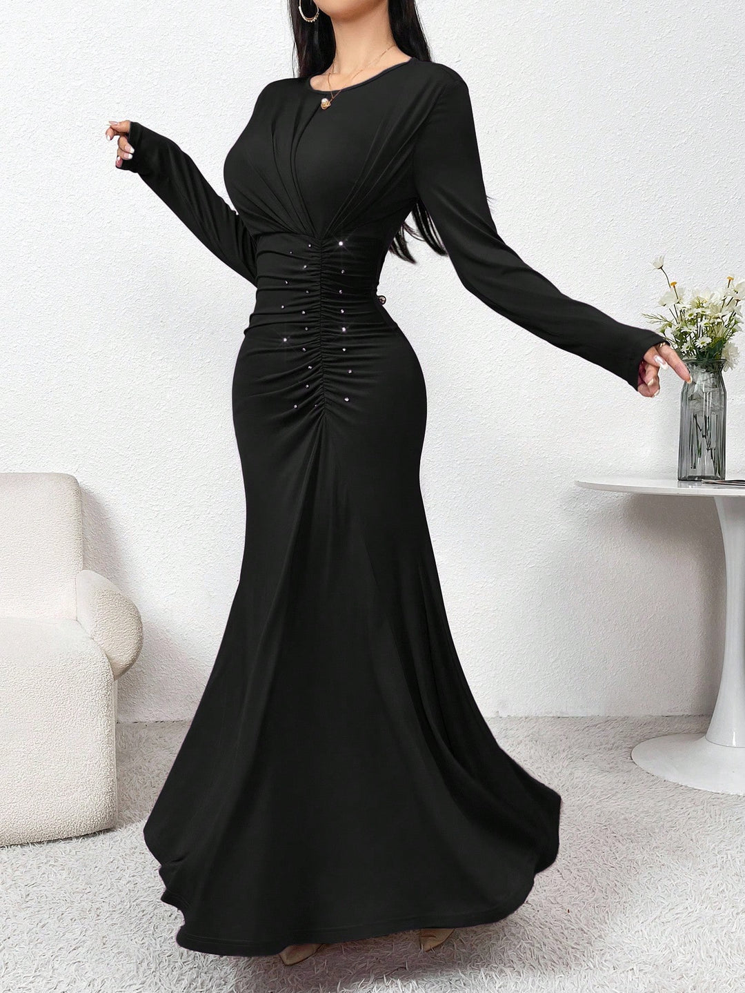 Rochie maxi SHEIN, negru
