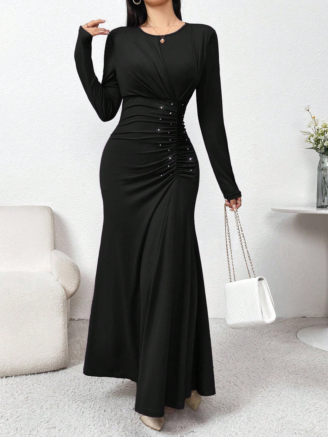 Rochie maxi SHEIN, negru