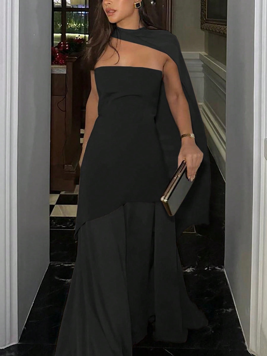 Rochie maxi SHEIN, negru