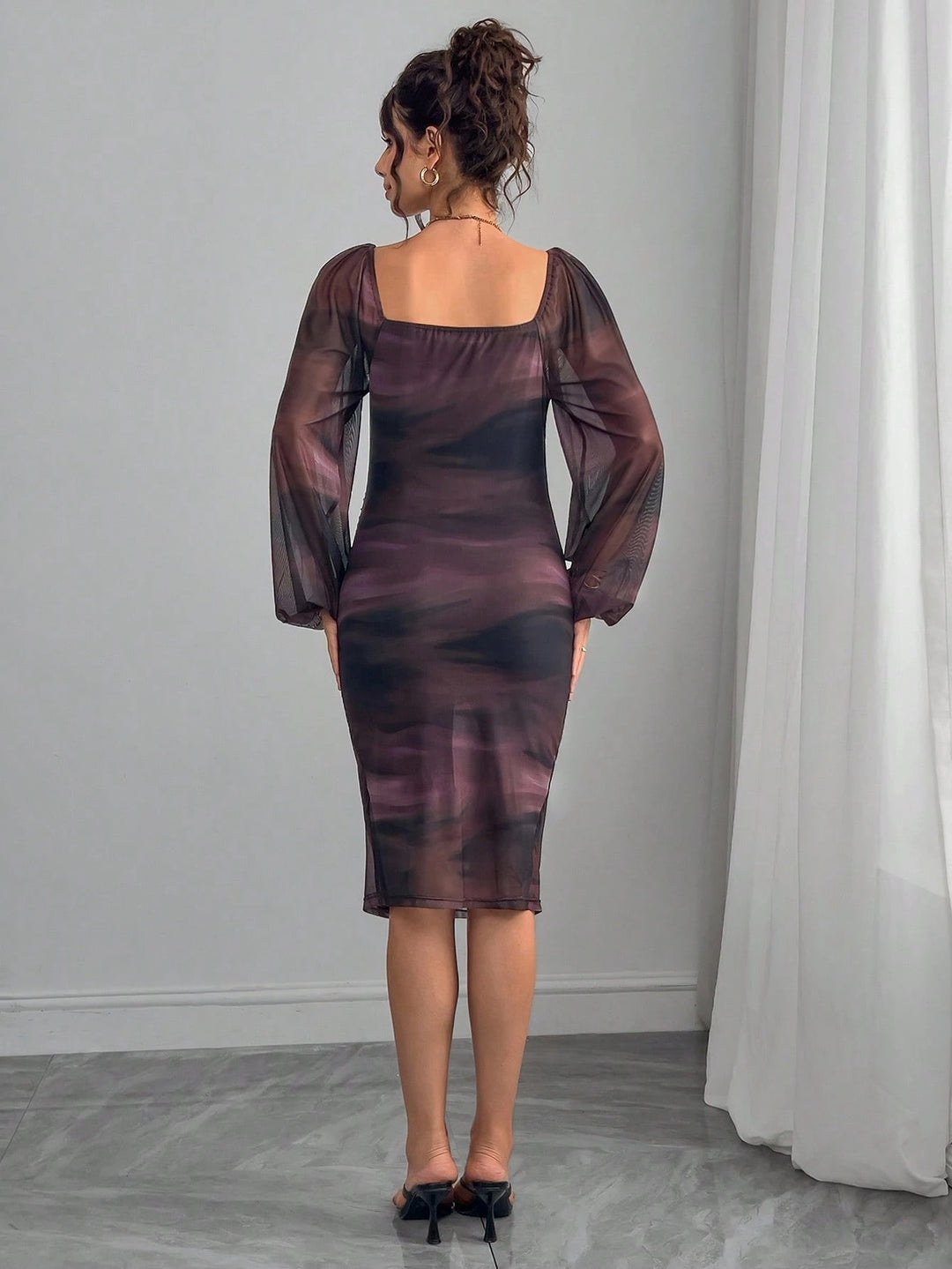 Rochie midi SHEIN, mix culori