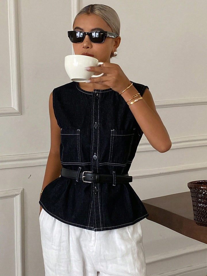 Top SHEIN, albastru