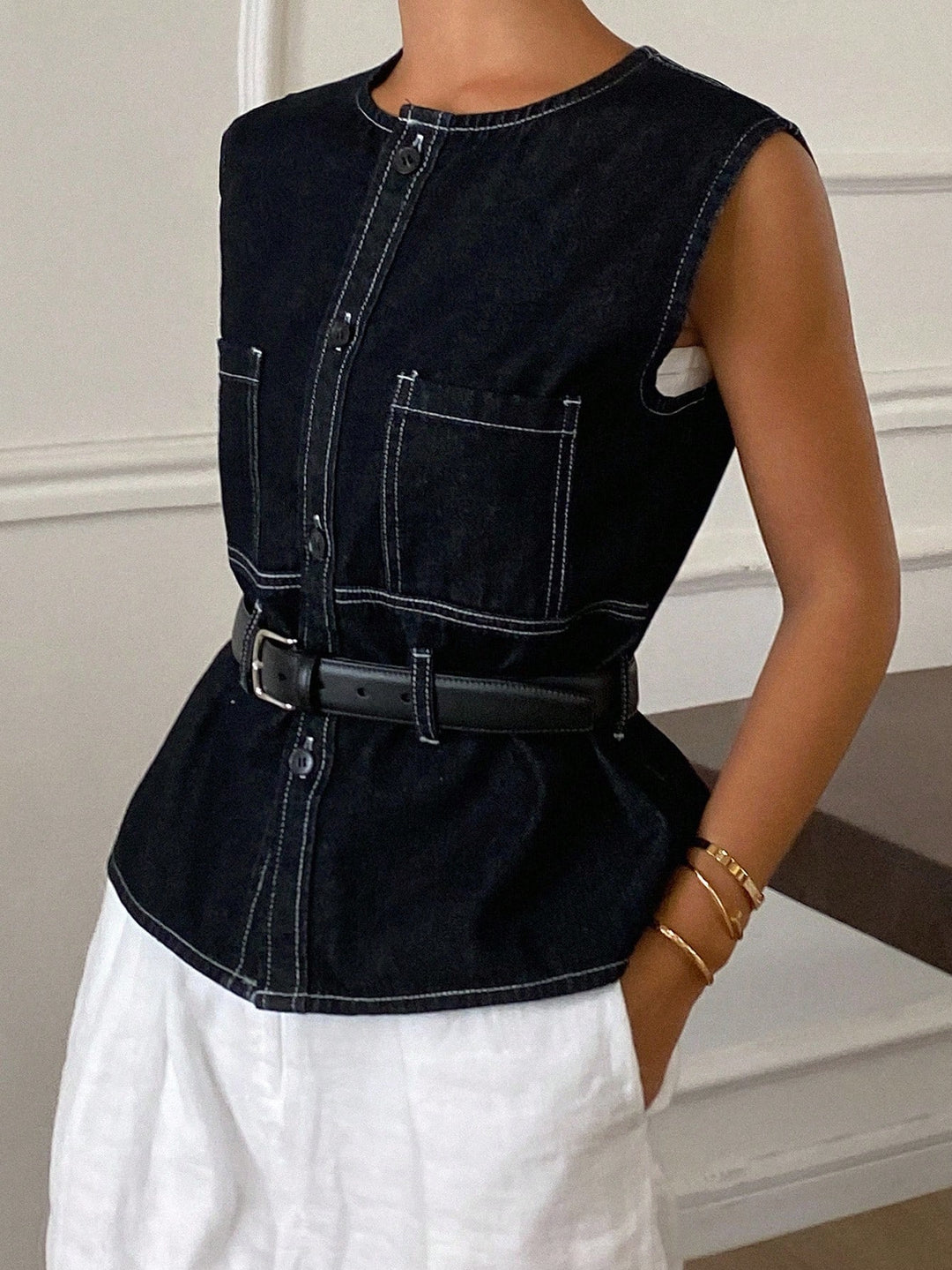 Top SHEIN, albastru
