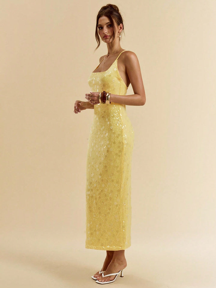 Rochie maxi SHEIN, galben