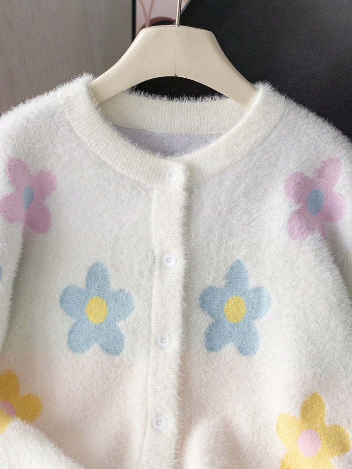 Cardigan SHEIN, alb