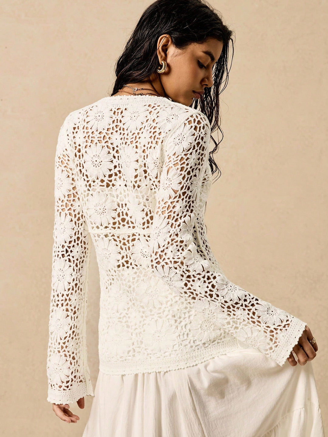 Cardigan Shein, Bej