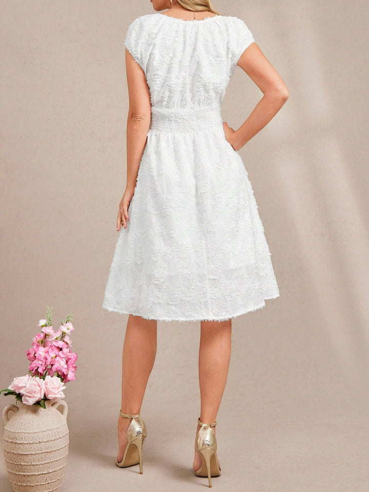 Rochie midi SHEIN, bej
