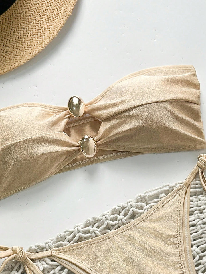 Set bikini SHEIN, auriu