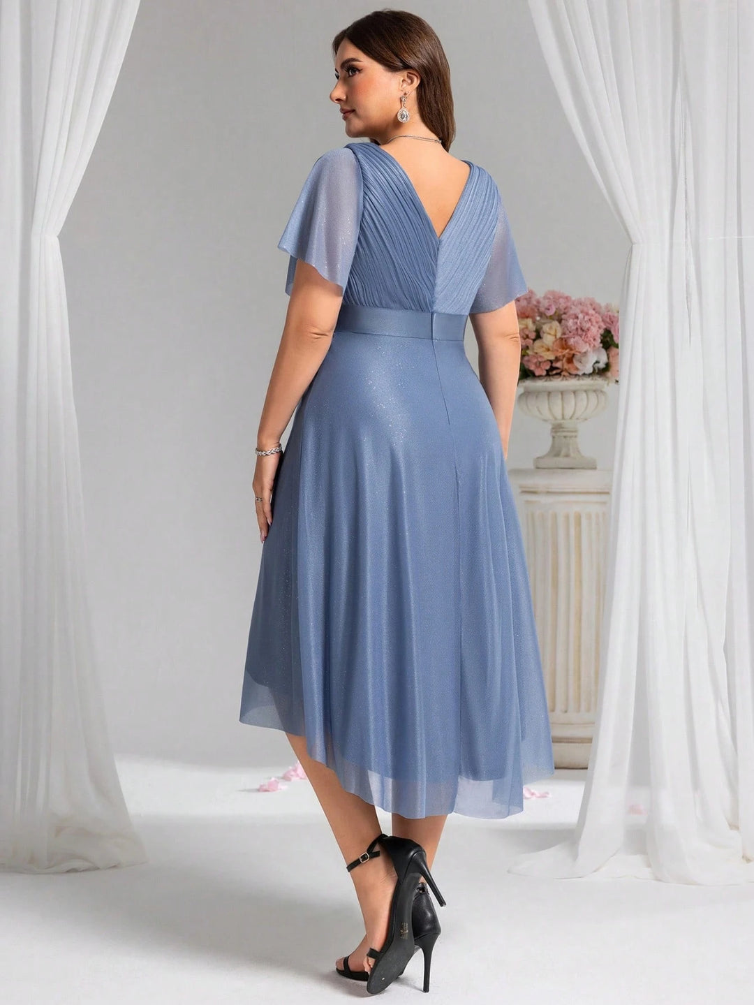 Rochie midi SHEIN, albastru