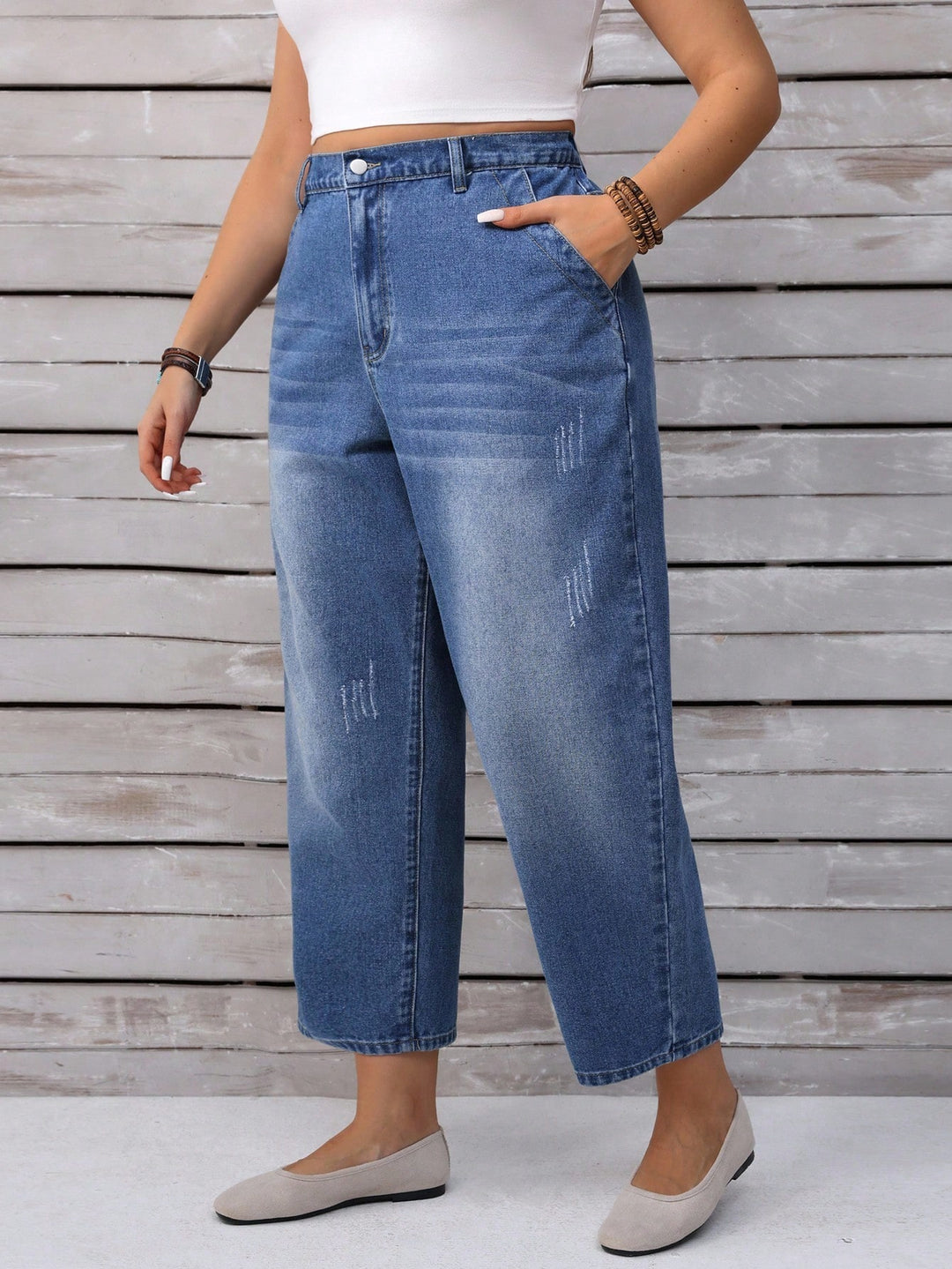 Jeans SHEIN, albastru