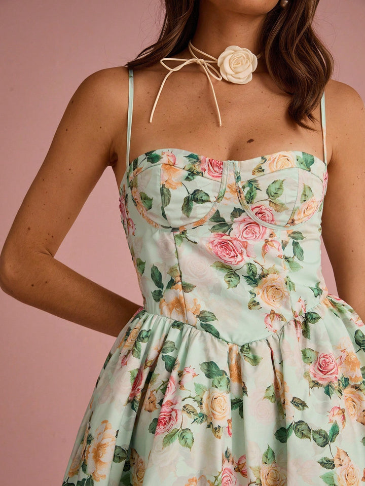 Rochie midi SHEIN, mix culori