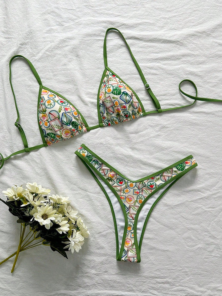 Costum de baie SHEIN, mix culori