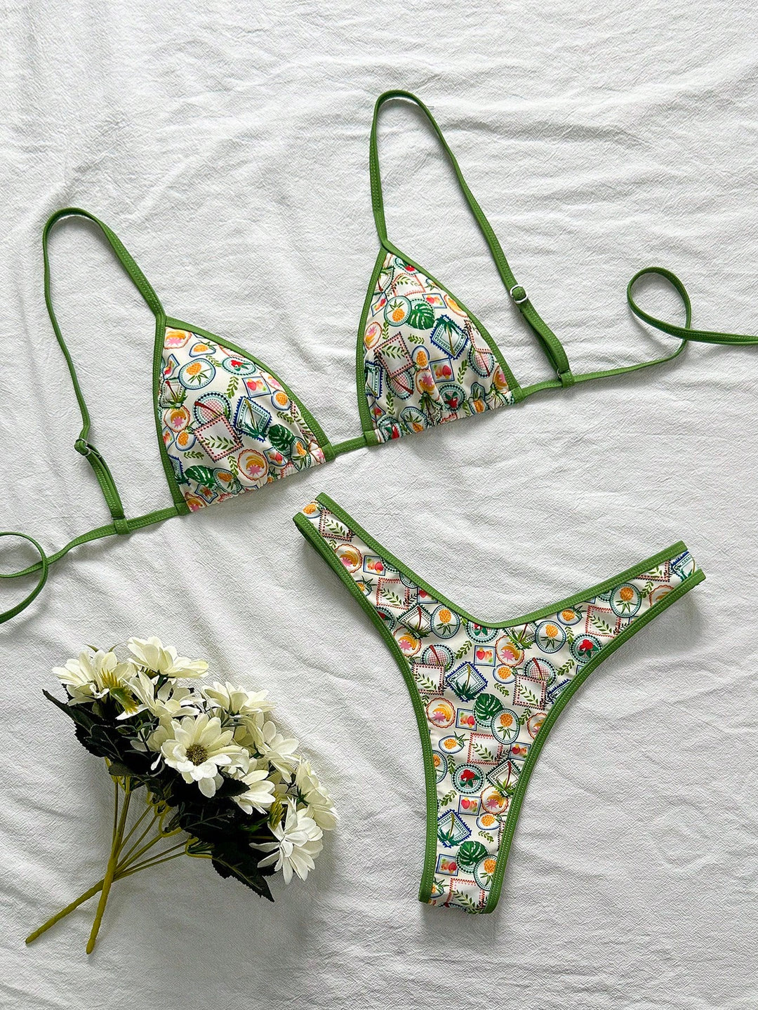Costum de baie SHEIN, mix culori