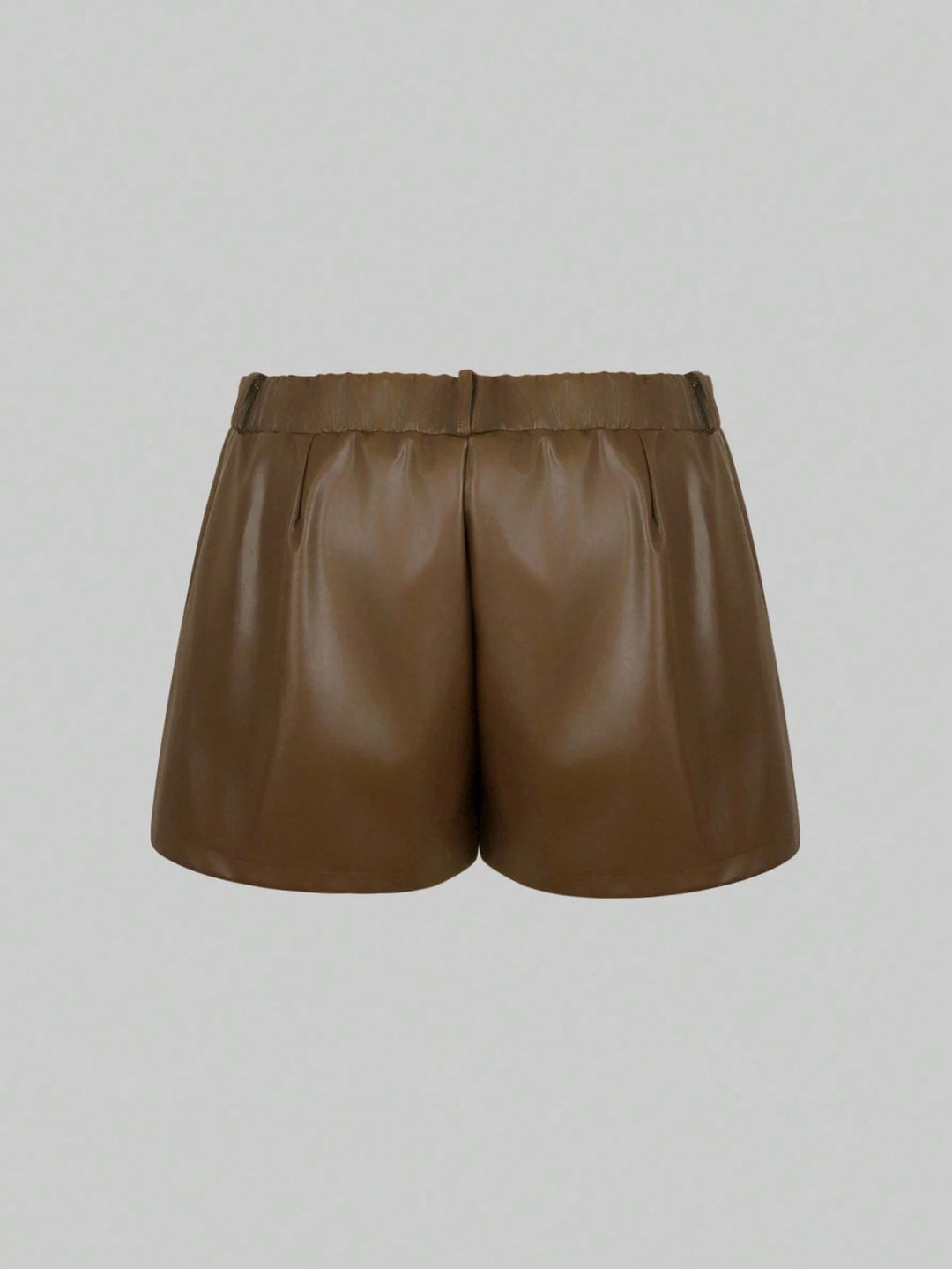 Pantaloni scurți Shein Curve+, maro