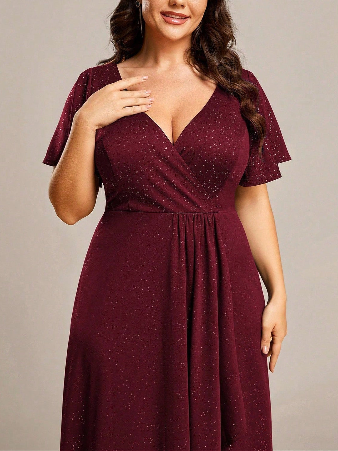 Rochie maxi SHEIN, vișiniu
