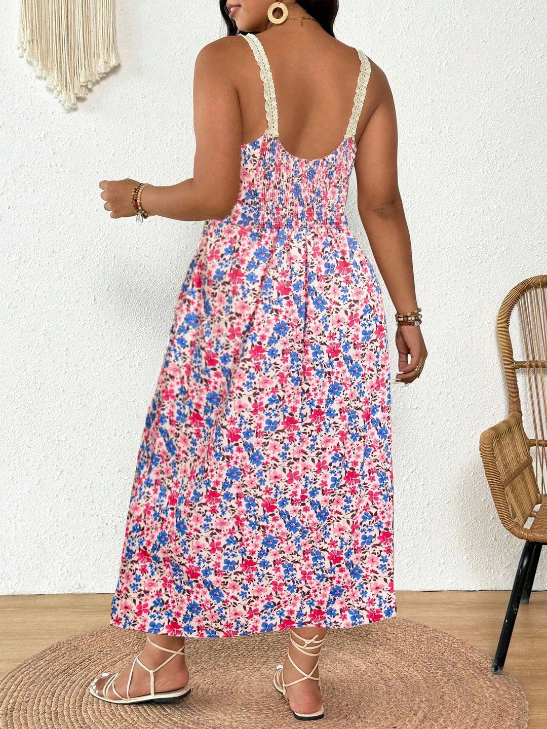 Rochie maxi SHEIN, mix culori