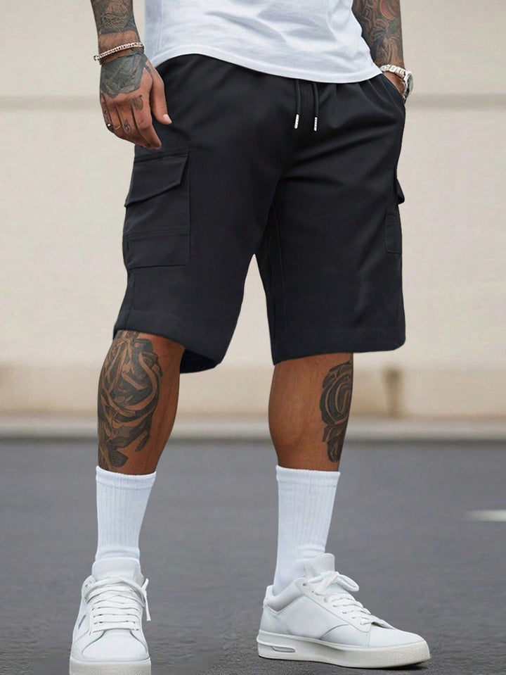 Pantaloni scurți SHEIN, negru