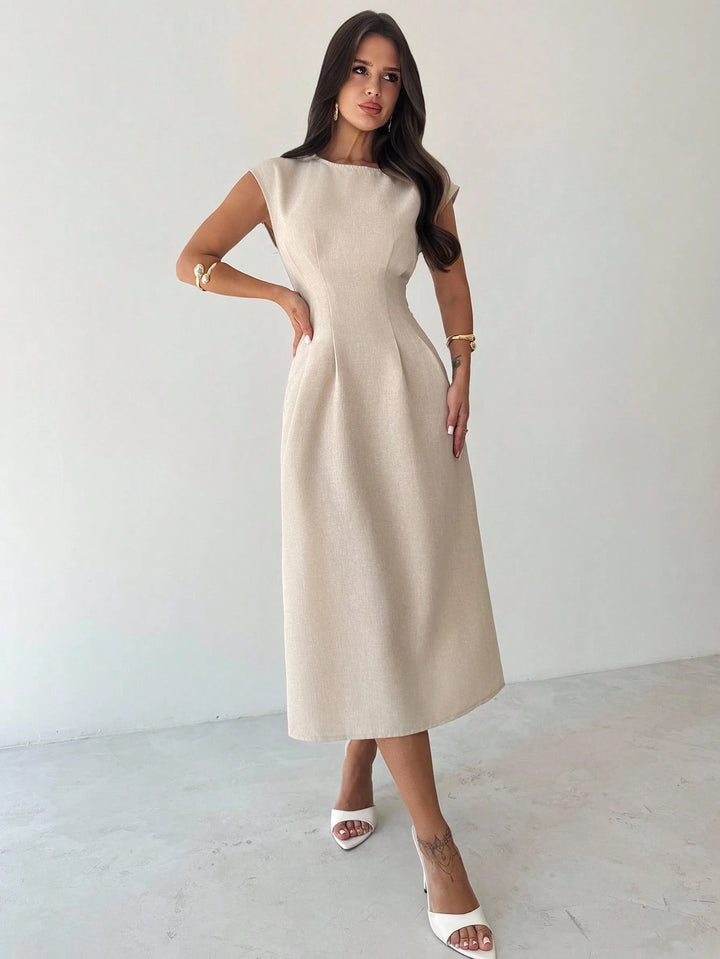 Rochie midi SHEIN, bej