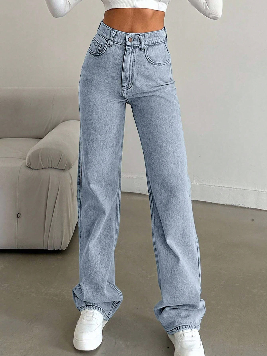 Jeans SHEIN, turcoaz