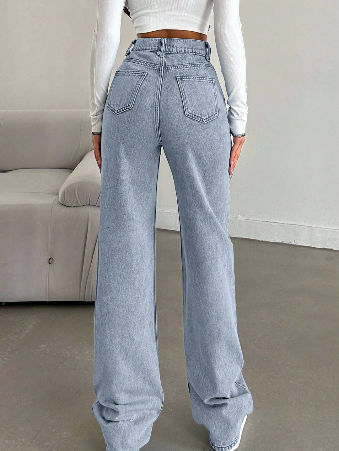 Jeans SHEIN, turcoaz