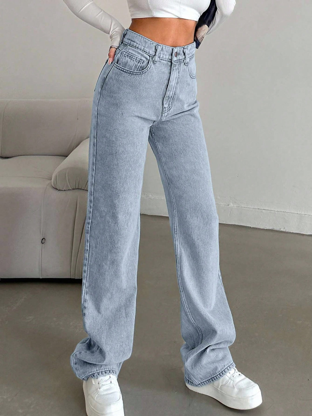 Jeans SHEIN, turcoaz