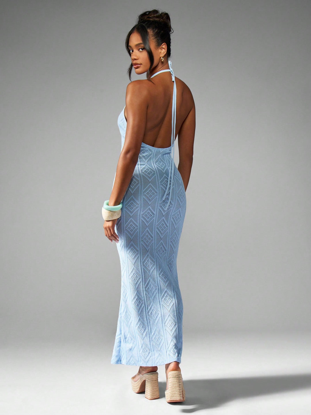 Rochie maxi SHEIN, albastru