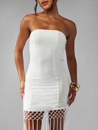 Rochie mini Shein, alb