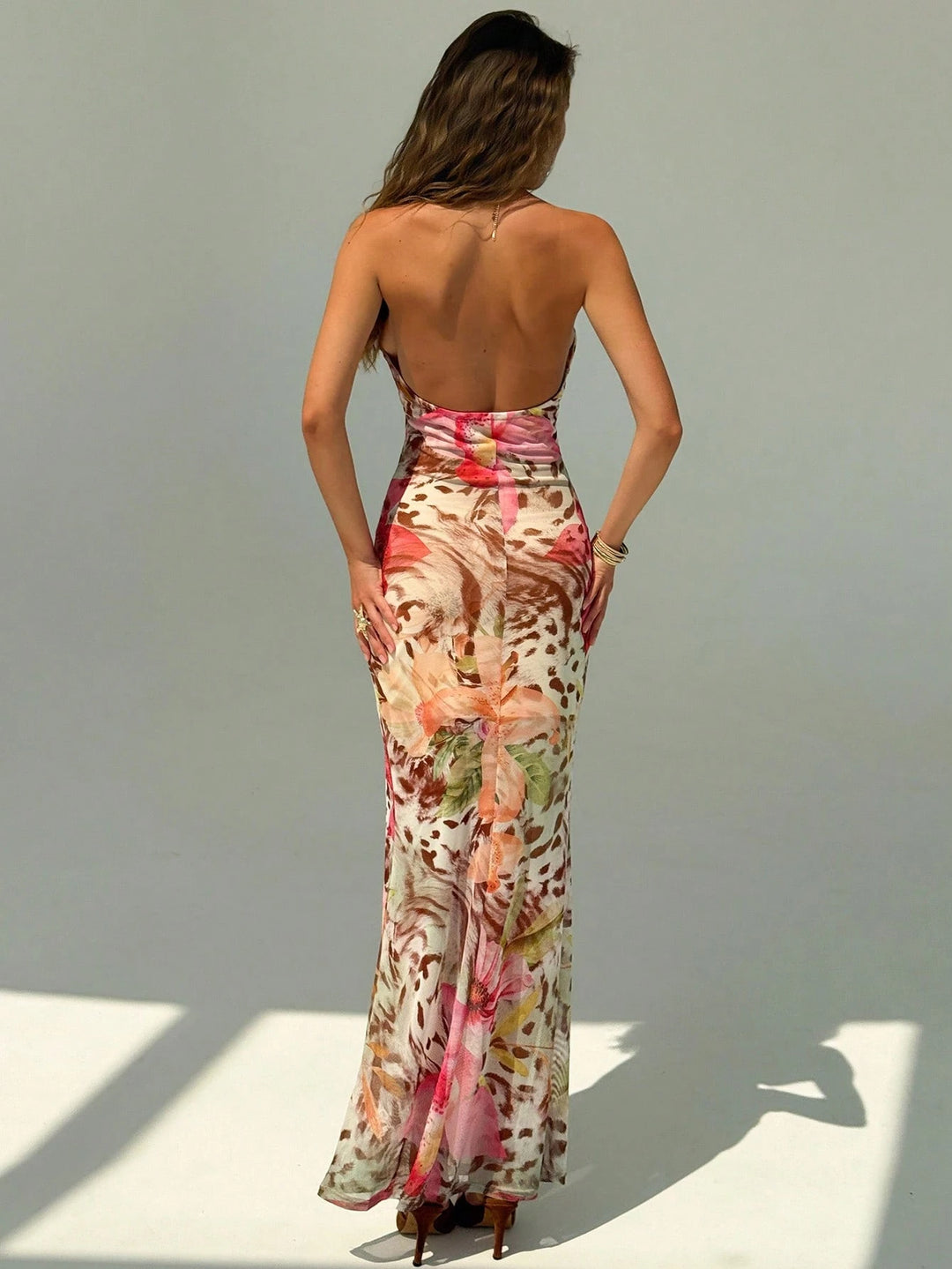 Rochie maxi SHEIN, mix culori