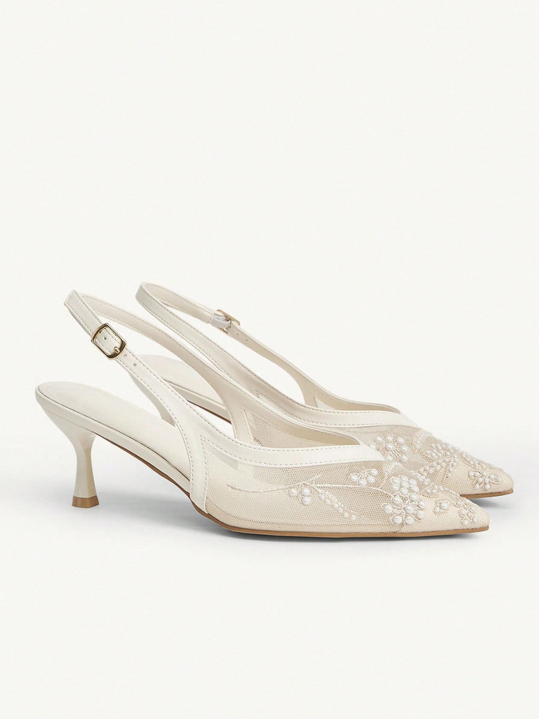 Pantofi cu toc SHEIN, bej