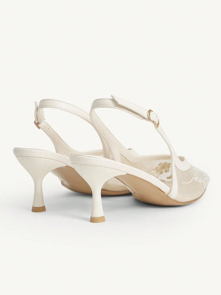 Pantofi cu toc SHEIN, bej