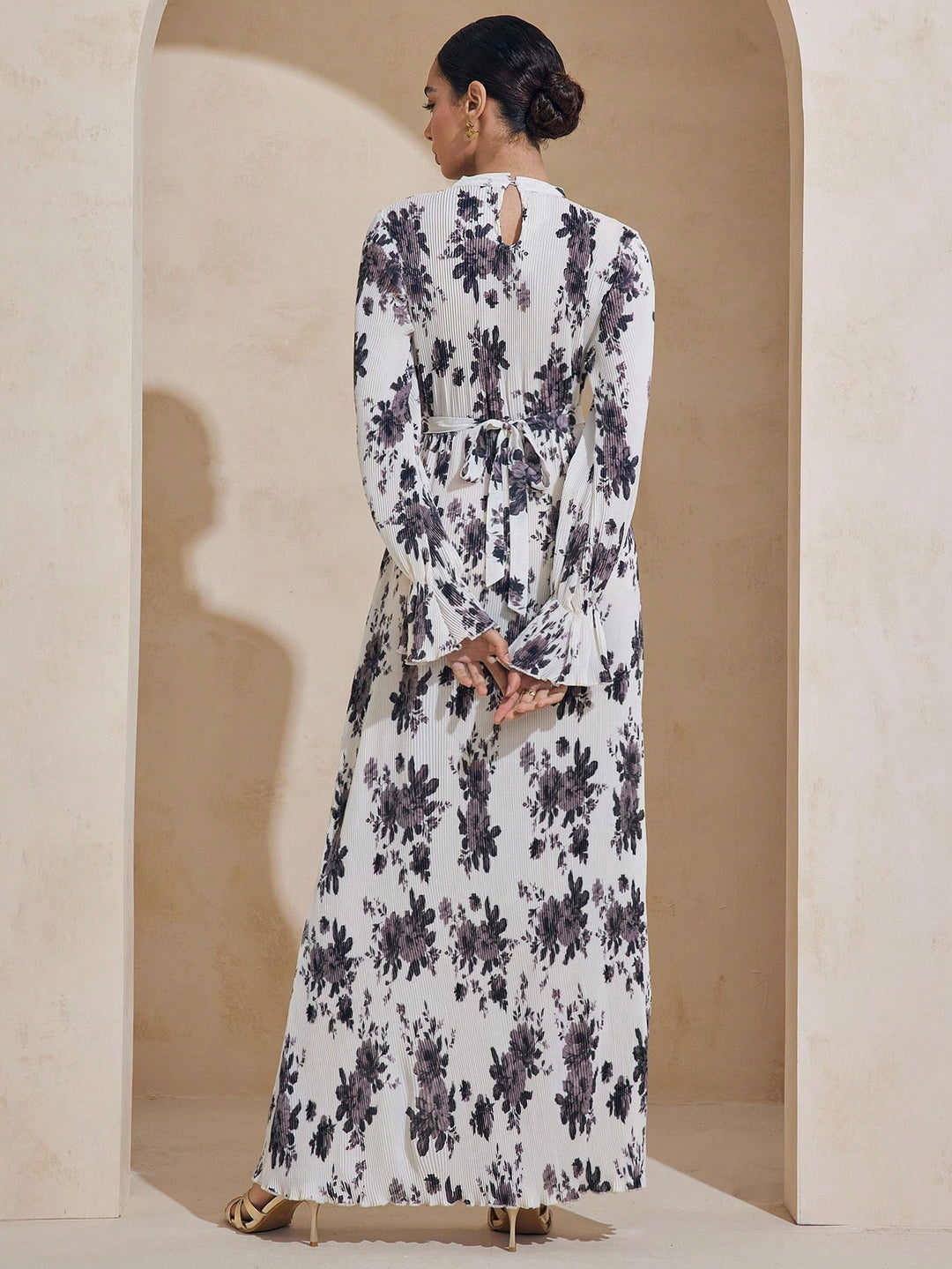 SHEIN maxi ruha, krémszínű