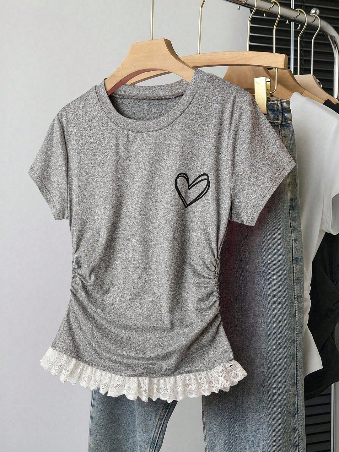 Tricou SHEIN, gri