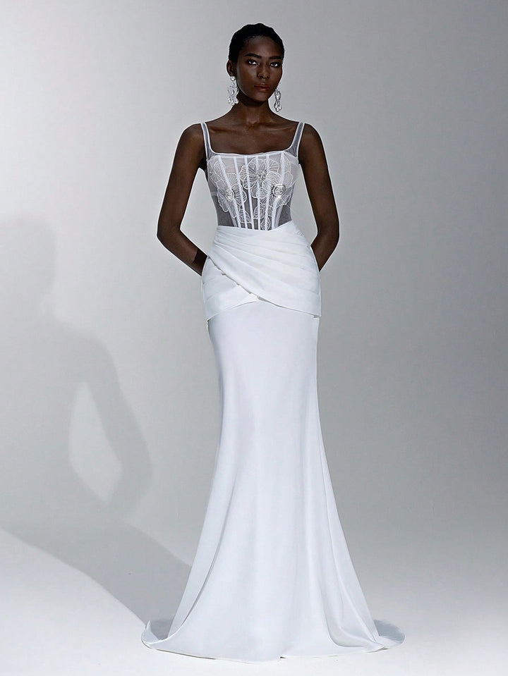 Rochie de mireasă SHEIN, bej