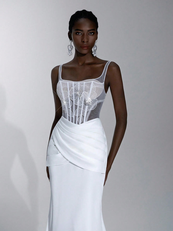 Rochie de mireasă SHEIN, bej