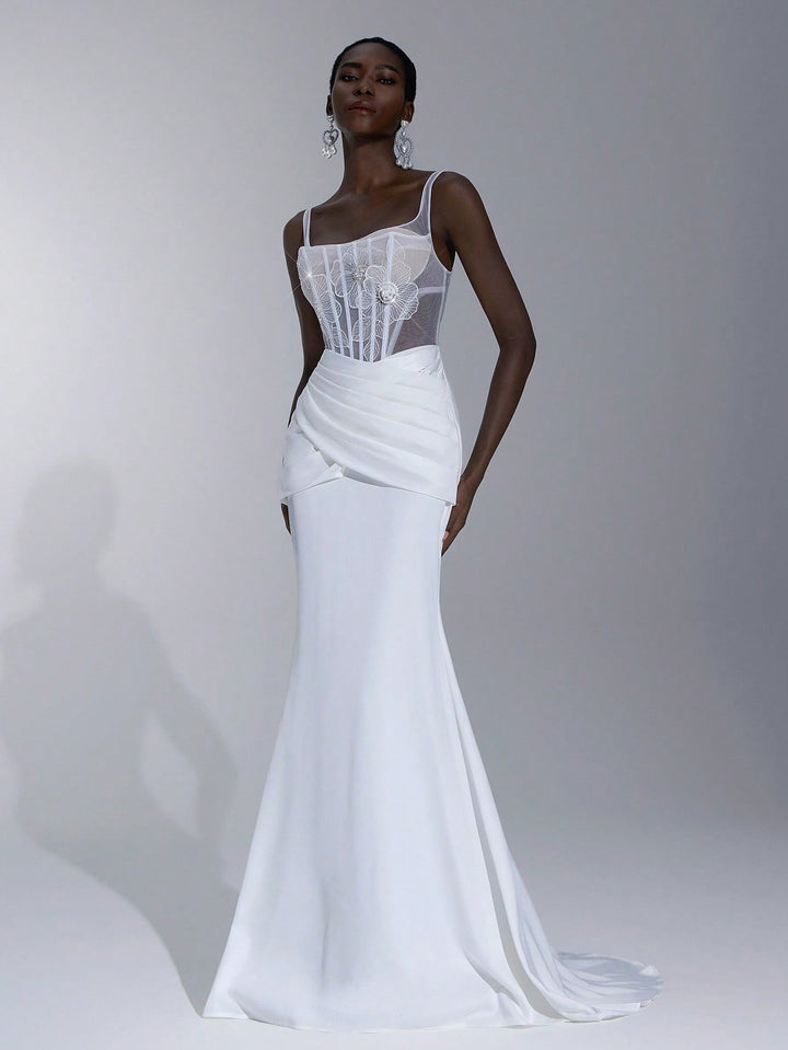 Rochie de mireasă SHEIN, bej