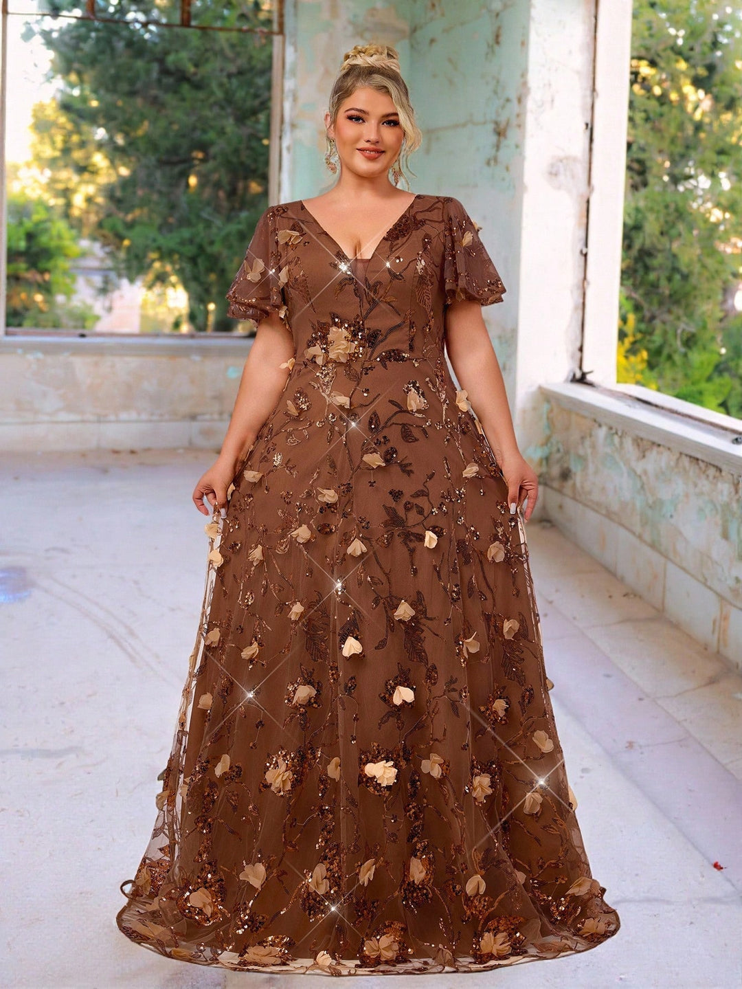 Rochie SHEIN, maro