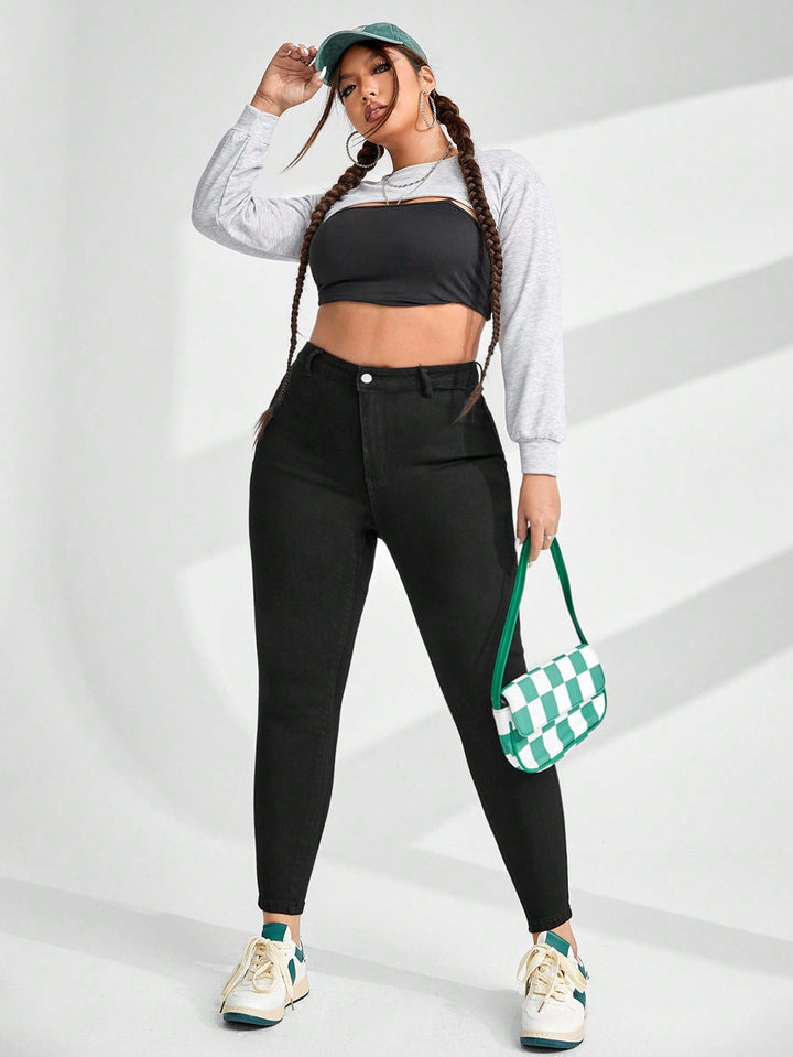 Jeans SHEIN, negru