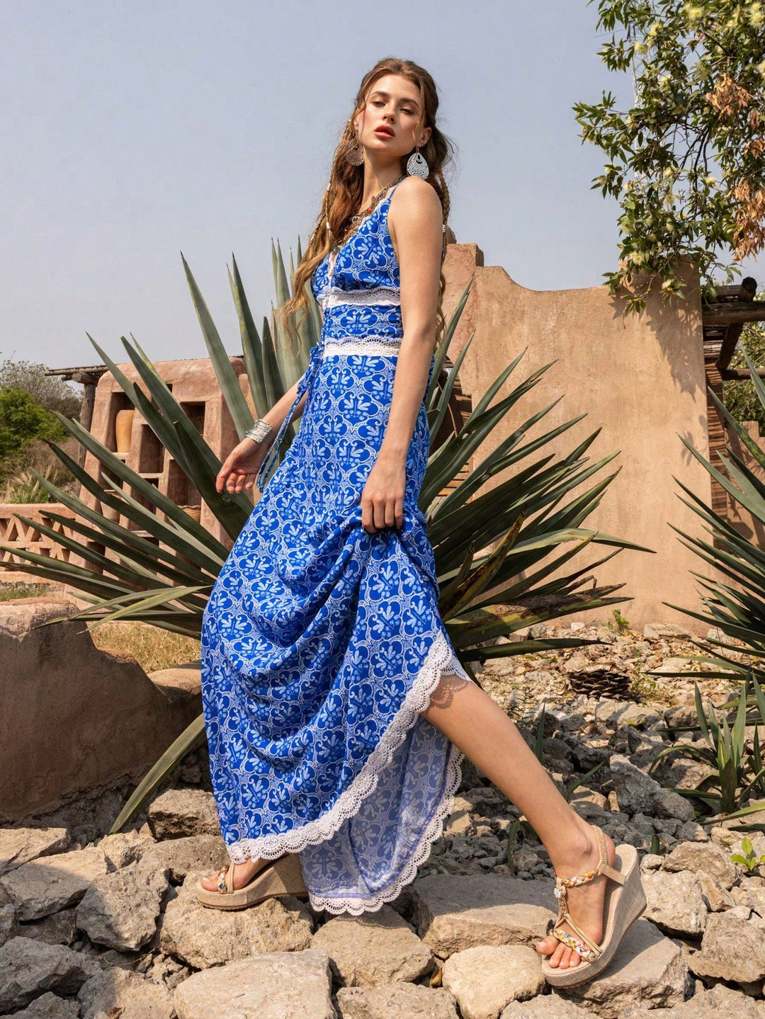 Rochie maxi SHEIN, mix culori