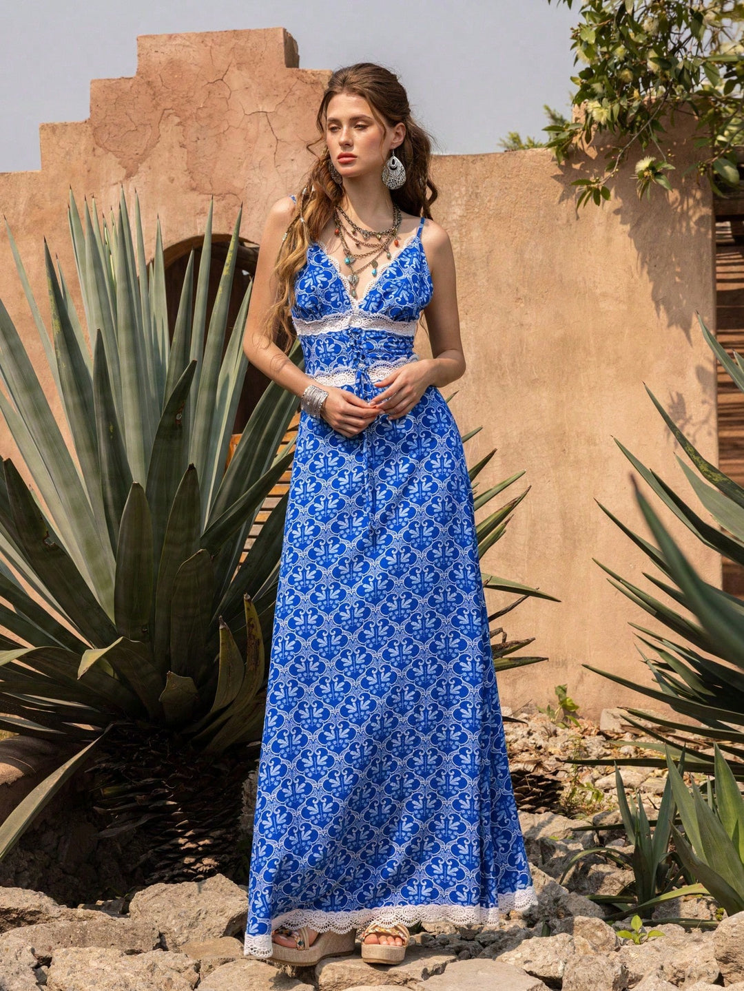 Rochie maxi SHEIN, mix culori