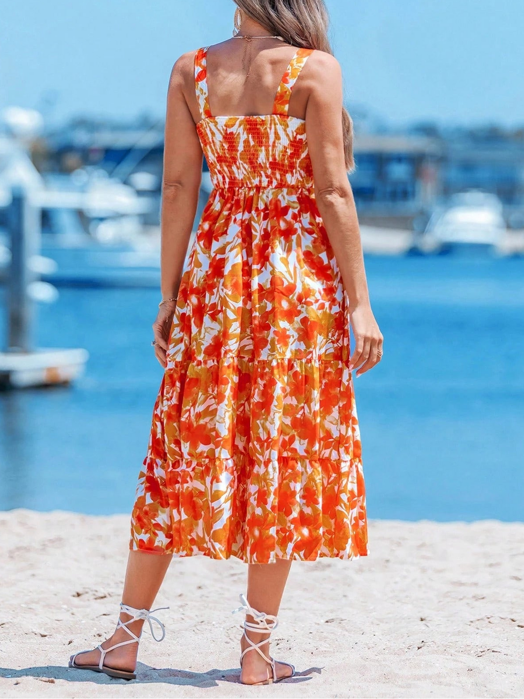 Rochie midi Shein, mix culori