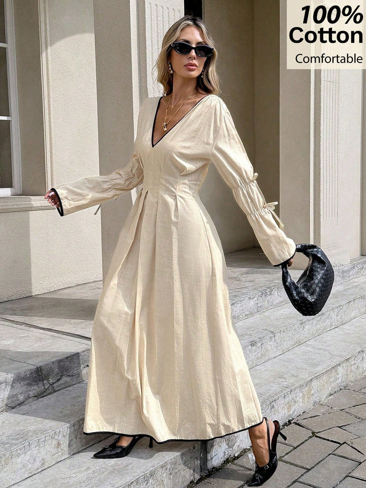 Rochie maxi SHEIN, bej