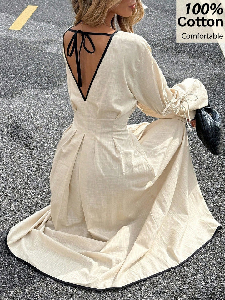 Rochie maxi SHEIN, bej