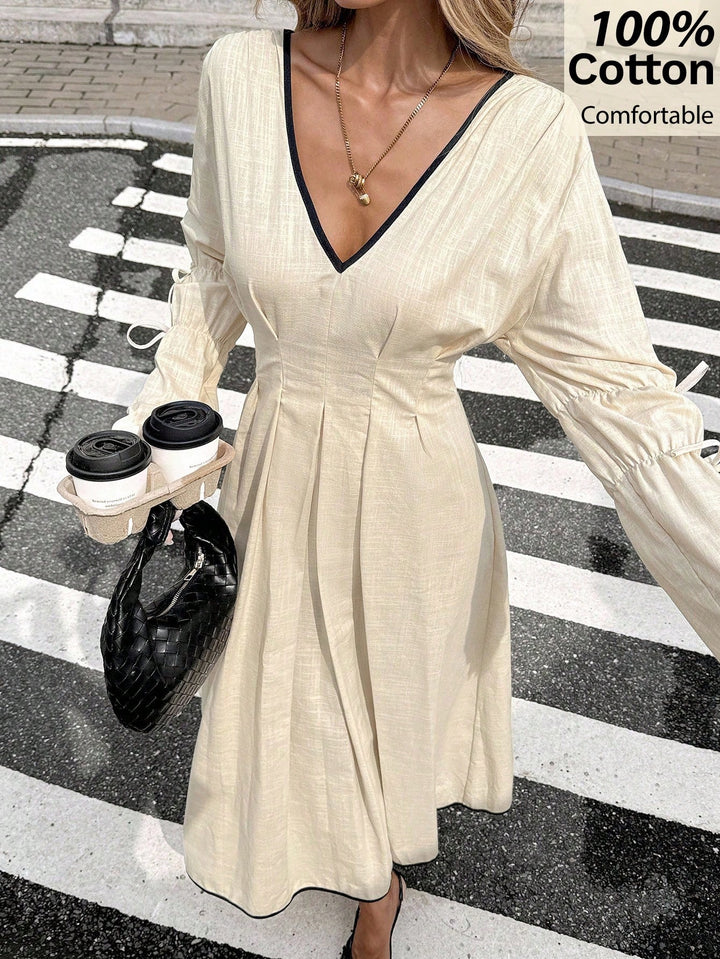 Rochie maxi SHEIN, bej