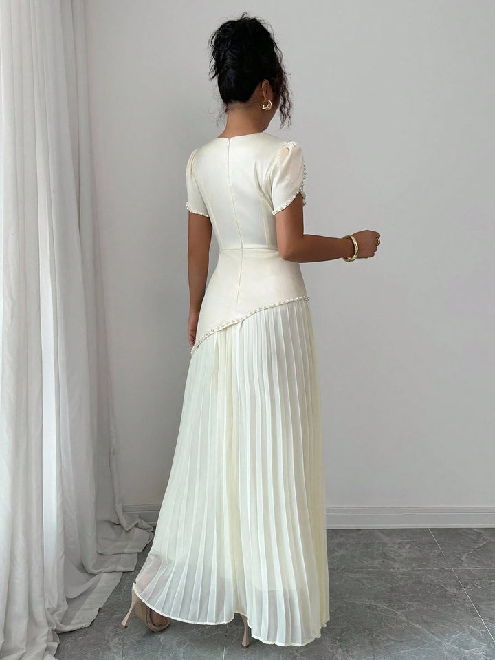 Rochie maxi SHEIN, crem