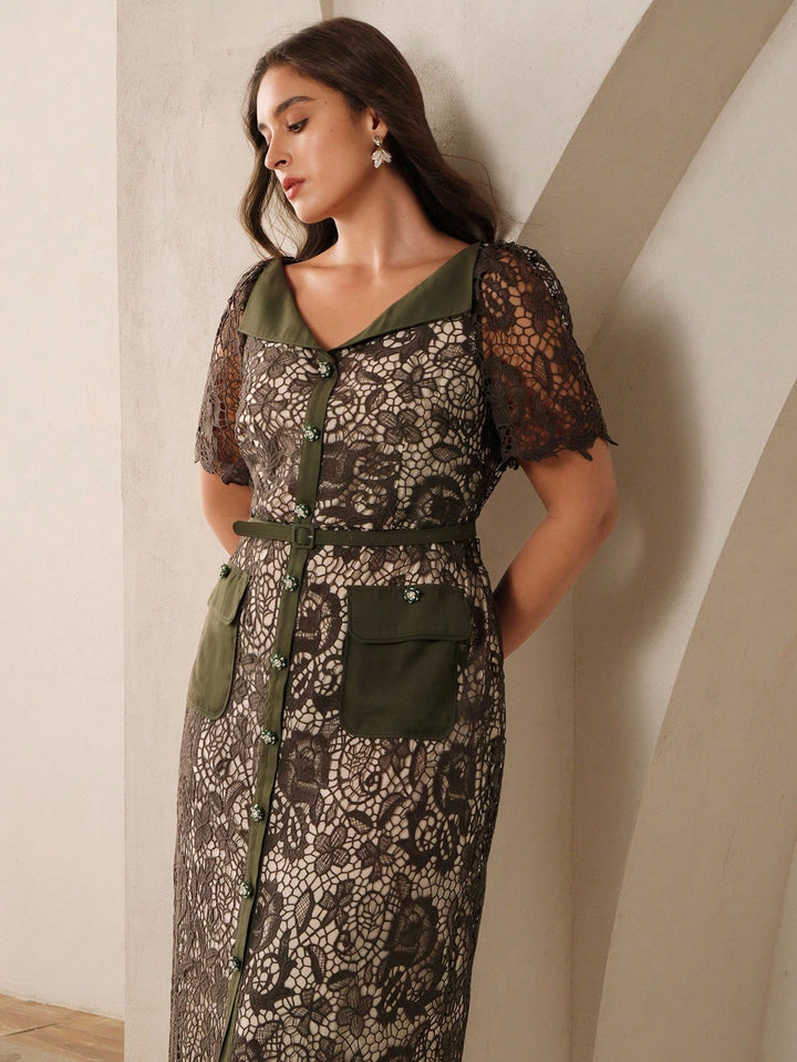 Rochie SHEIN, kaki