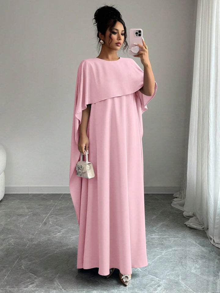 Set caftan și jalabiya SHEIN, roz