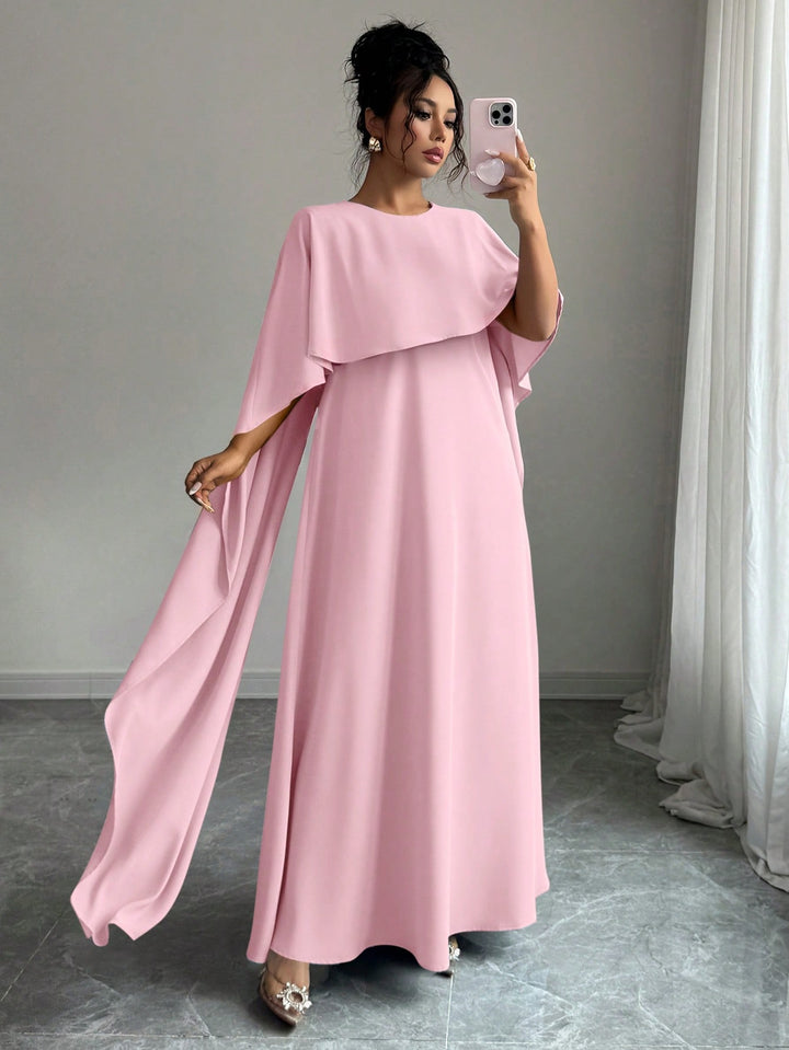 Set caftan și jalabiya SHEIN, roz