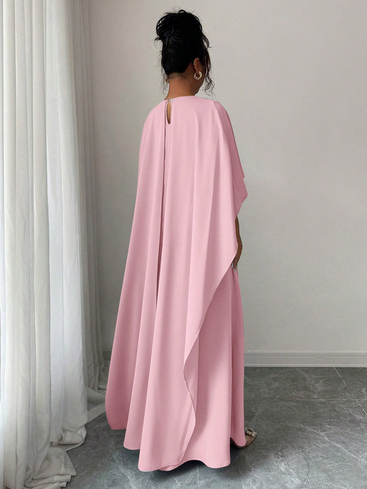 Set caftan și jalabiya SHEIN, roz